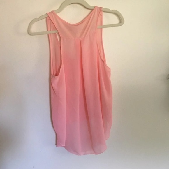 Pink High-Low Tank Top - Picture 2 of 2